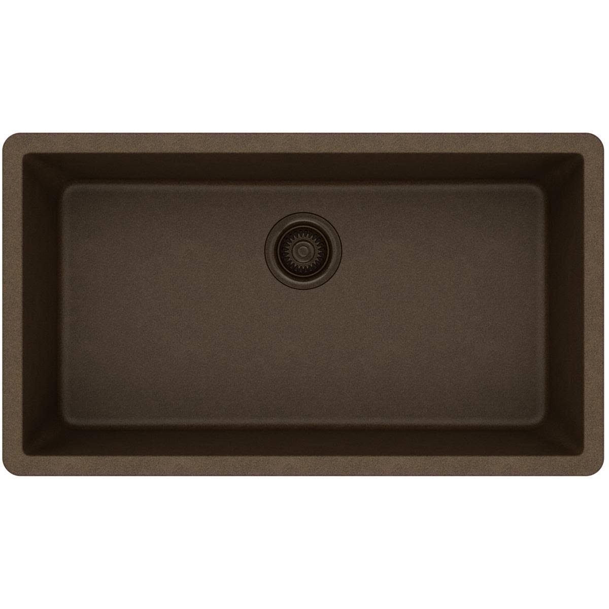 Black Single Bowl Undermount Sink M64670