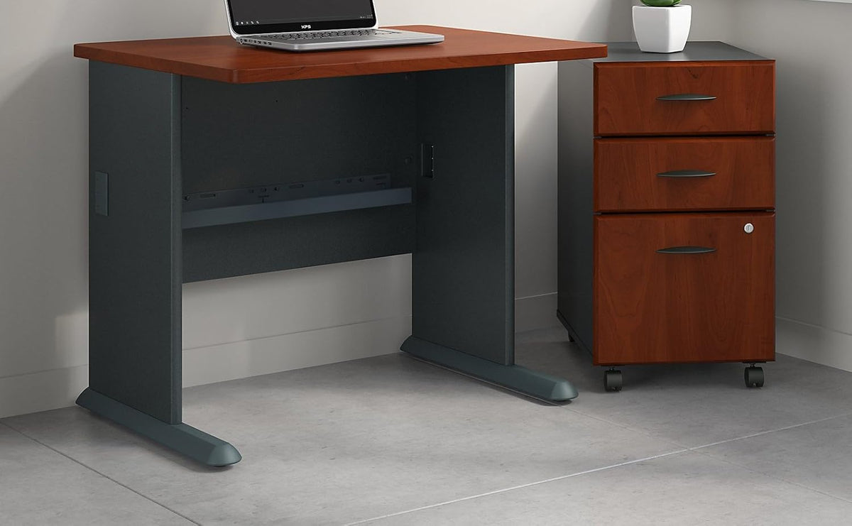 36W Desk with Mobile File Cabinet T2956