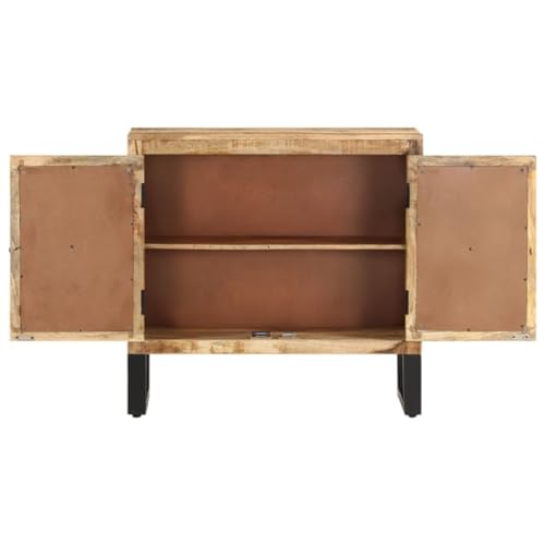 Solid Wood Mango Sideboard 31.5"x11.8"x29.9" R9750