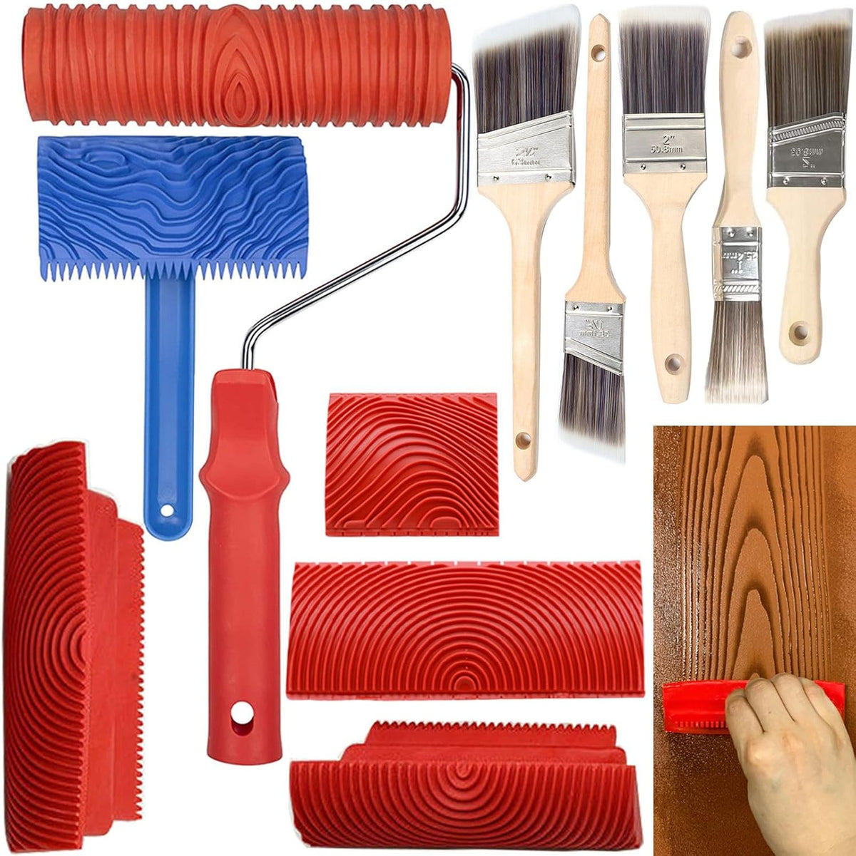 11pcs Wood Grain Tool Set C501