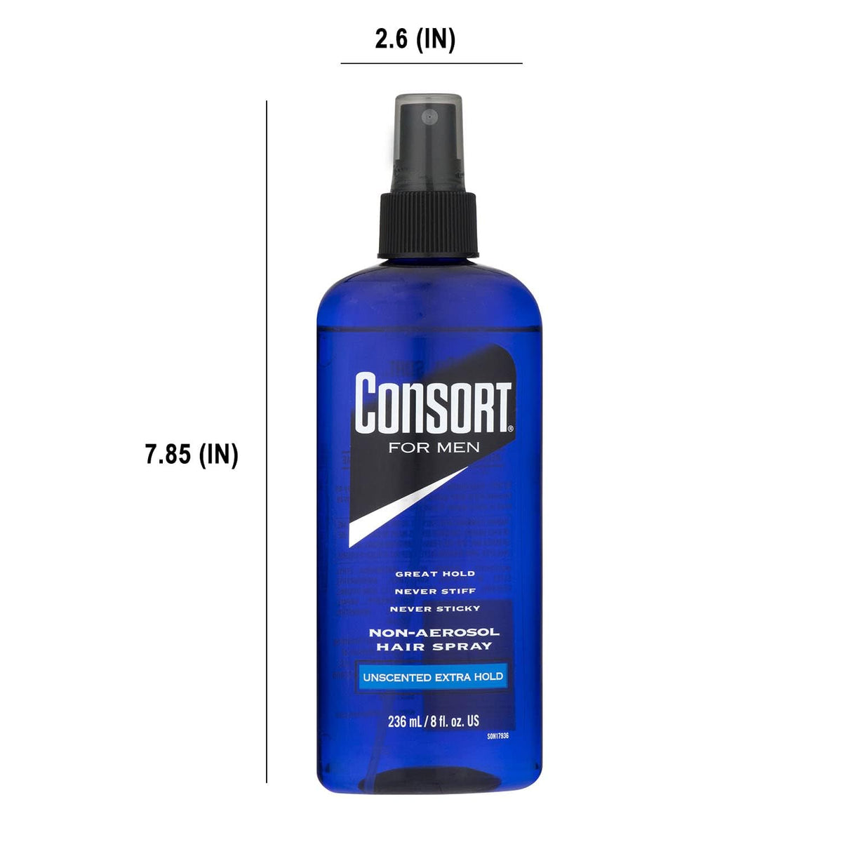 Unscented Hair Spray 8oz Pump 3 Pack V7520