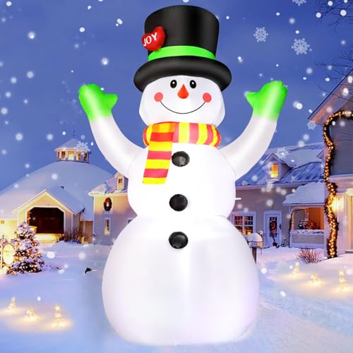 8 FT Christmas Inflatable Santa Claus with Gift Bag, Built-in LED Lights L164