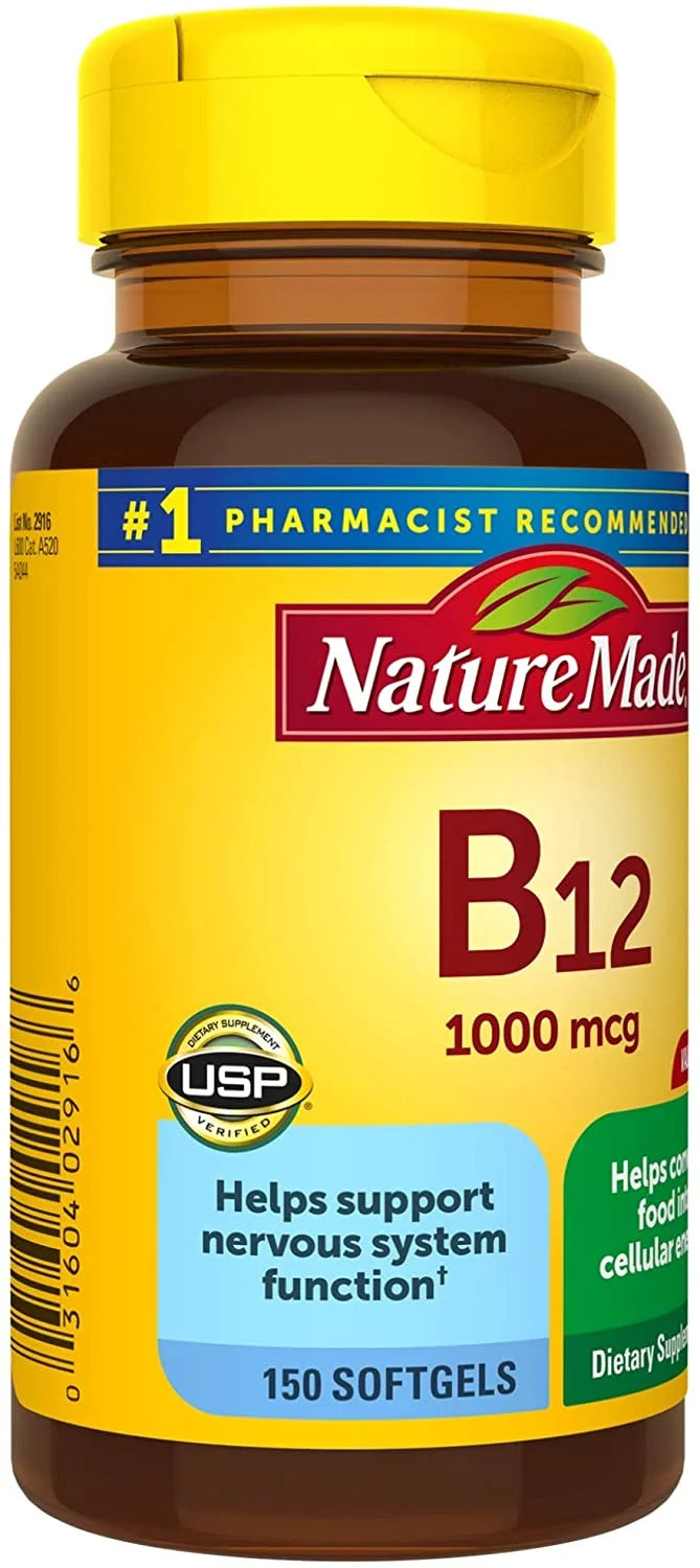 150 Count Vitamin B12 1000 mcg Softgels O2491