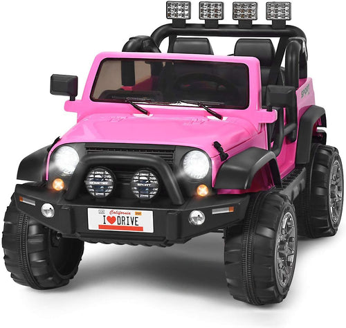 12V Battery Powered Ride on Truck with Remote Control, Black B730227