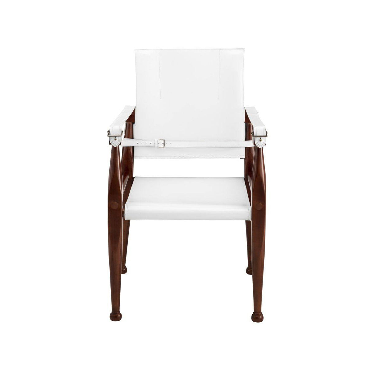 White Campaign Chair N8743