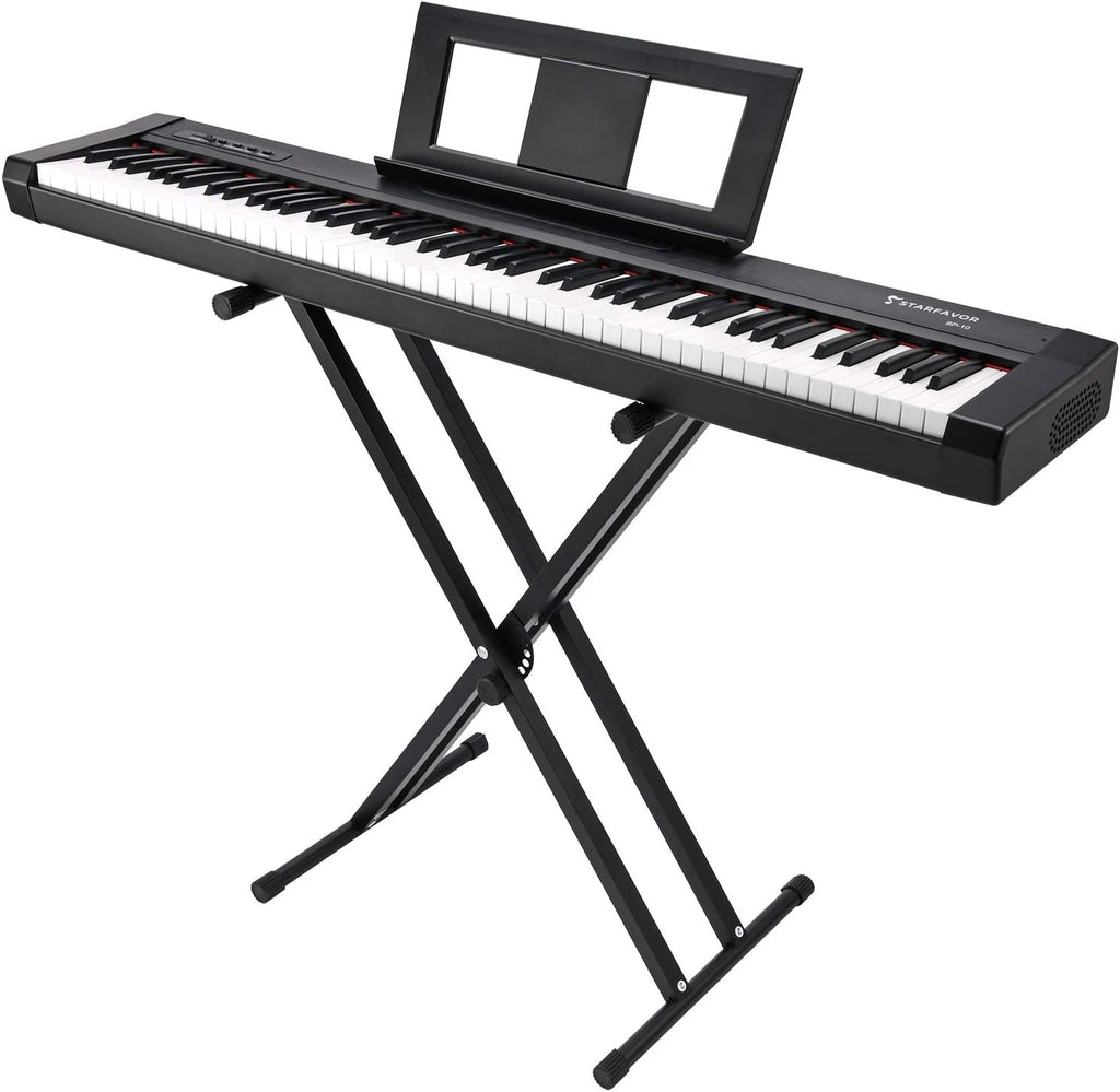 88 Key Digital Piano with Semi Weighted Keys and Dual 30W Speakers W29817