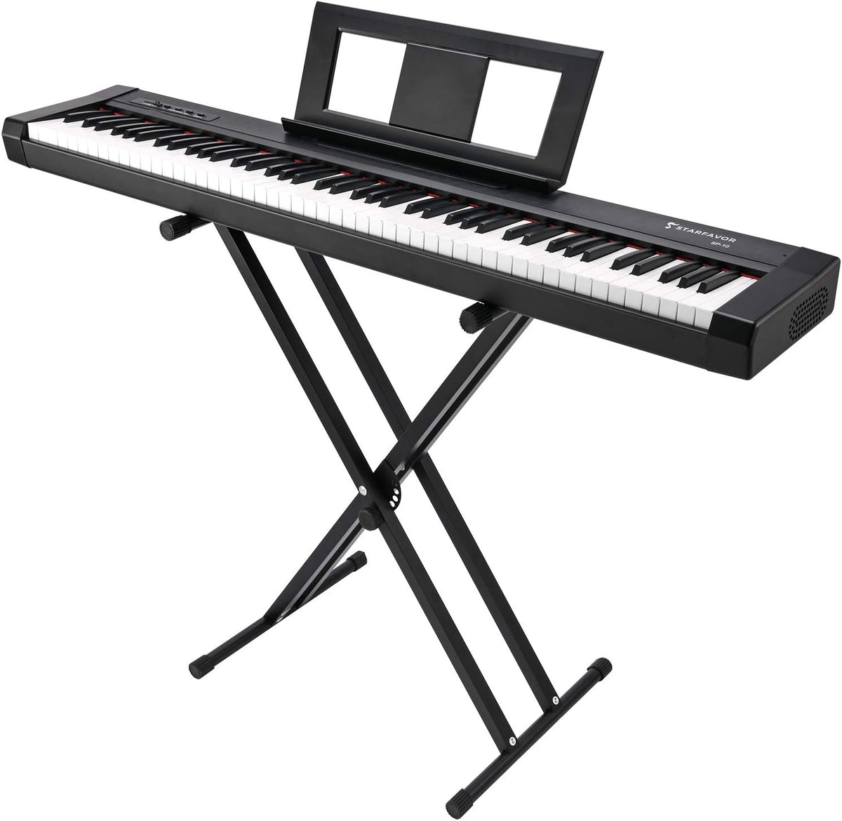 88 Key Digital Piano with Semi Weighted Keys and Dual 30W Speakers W29817