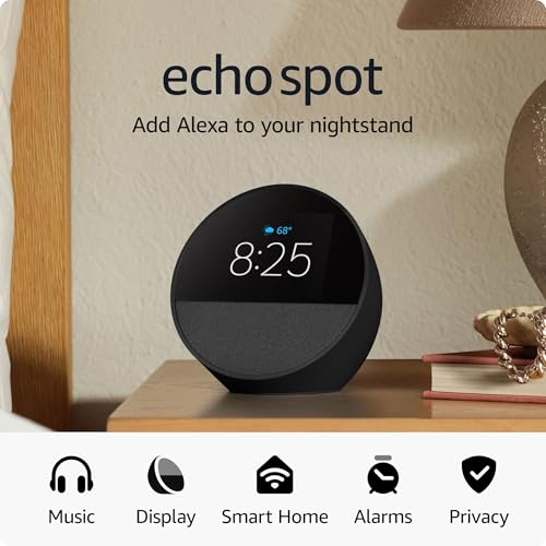 Glacier White Smart Alarm Clock with Alexa Q431521
