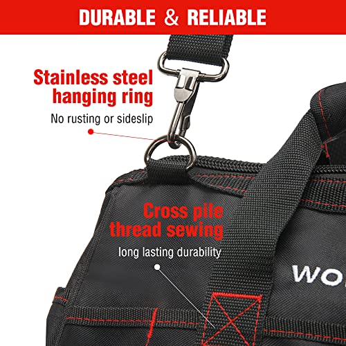16-inch Wide Mouth Tool Storage Bag with Water Proof Rubber Base W322739
