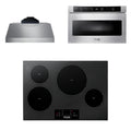 30 Induction Cooktop, Range Hood, Microwave N8644