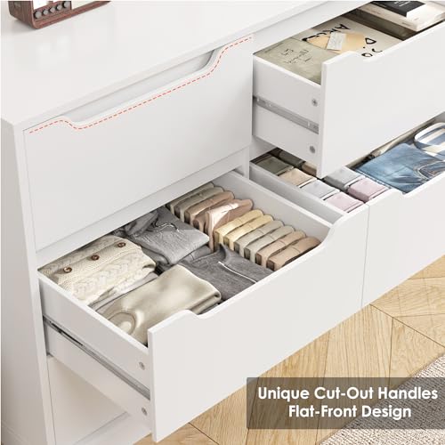 Dark Brown 6 Drawer Wood Dresser B68239