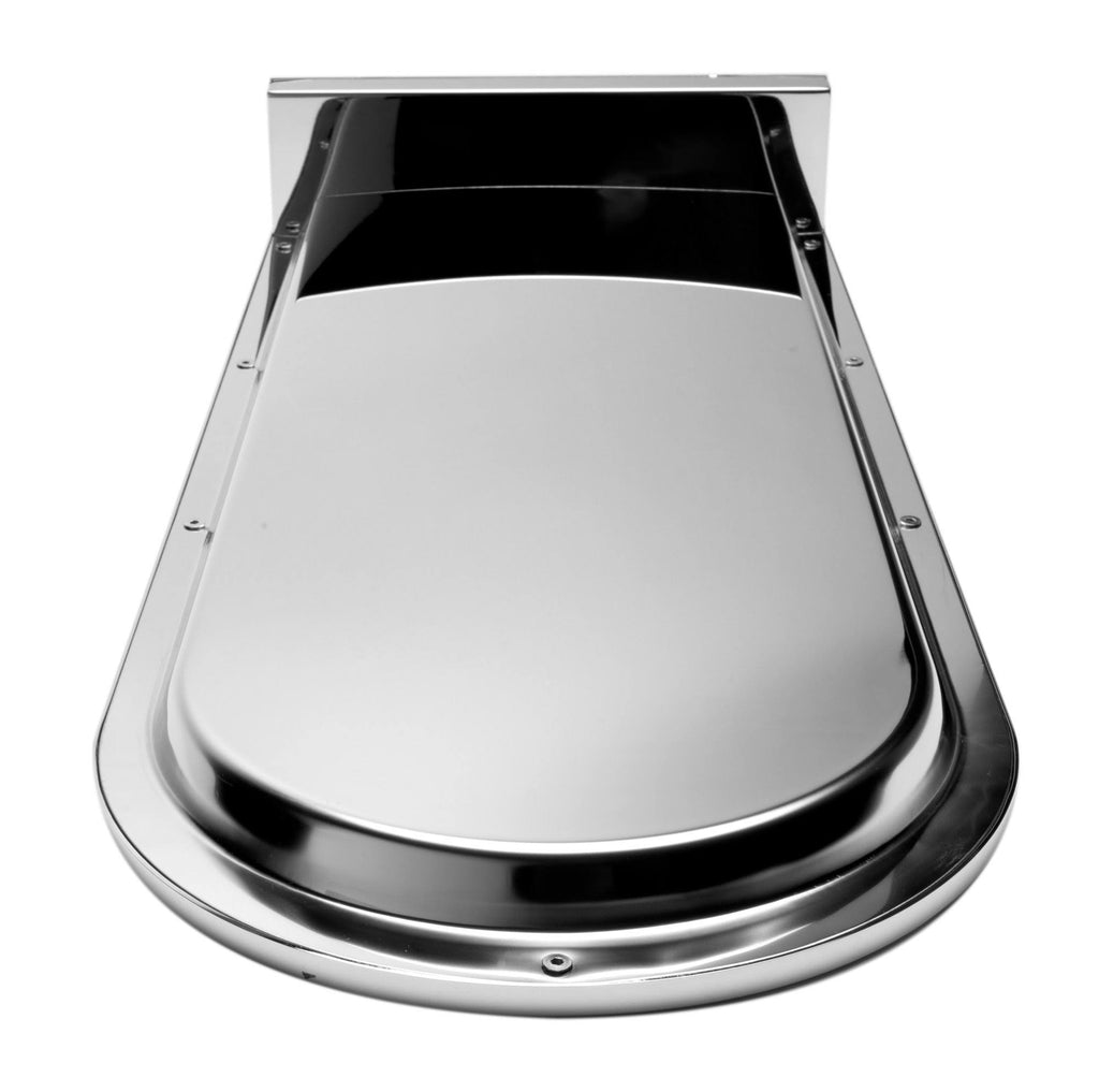 Polished Chrome 10x22 Wall-Mounted Square Waterfall Rain Shower Head J585418