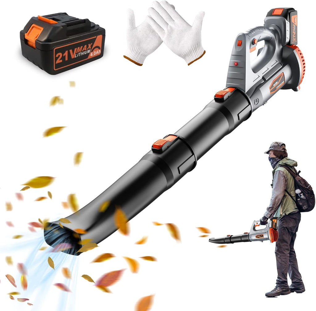 Cordless 21V Leaf Blower with 4.0Ah Battery & Charger, Pack of 2 M77882
