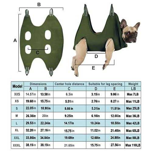 10 in 1 Pet Grooming Hammock Harness with Nail Clippers D10801