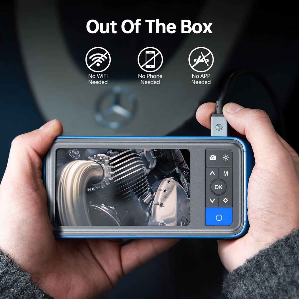 16.5ft Dual Lens HD Waterproof Inspection Camera Q8008