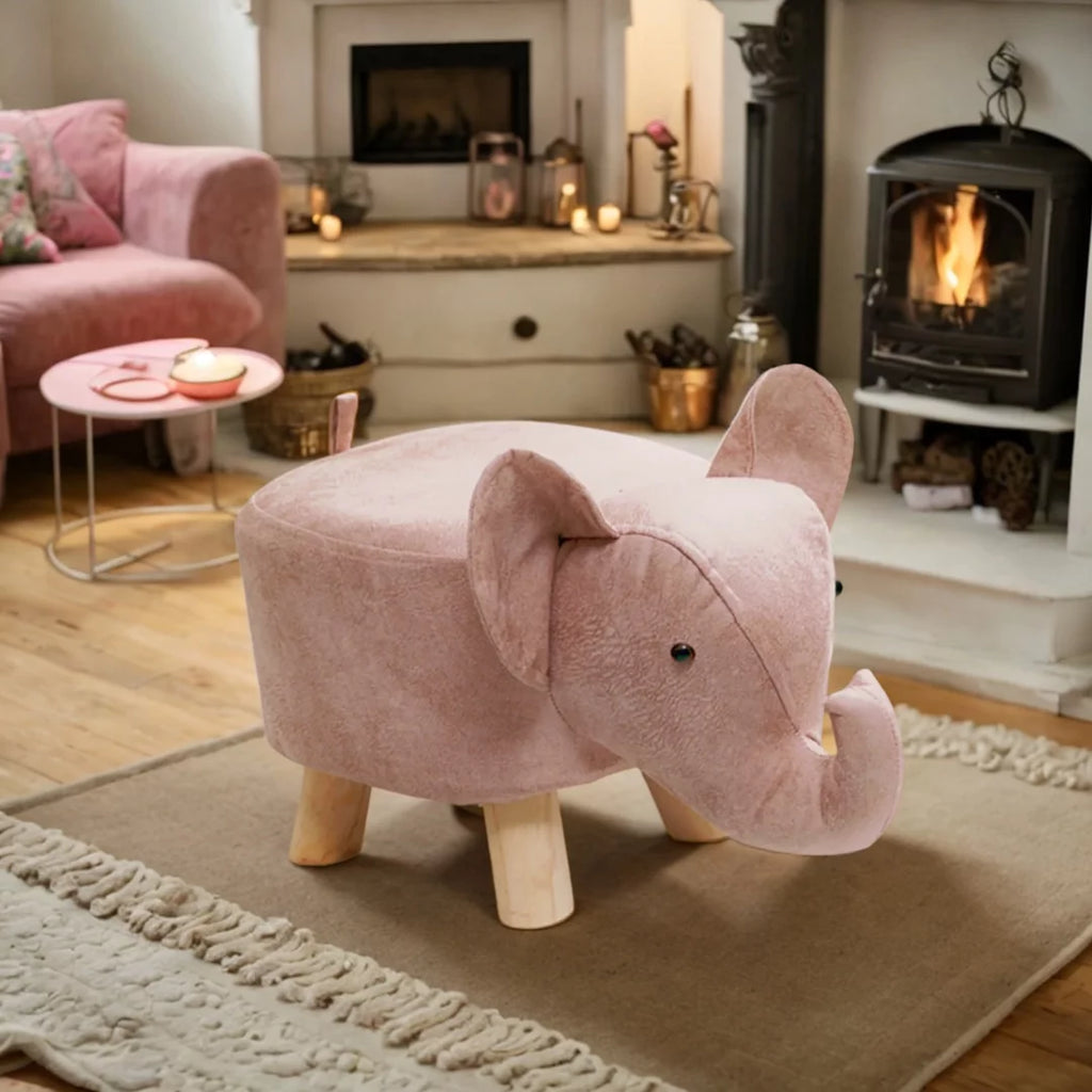 Pink Animal Footstool X594