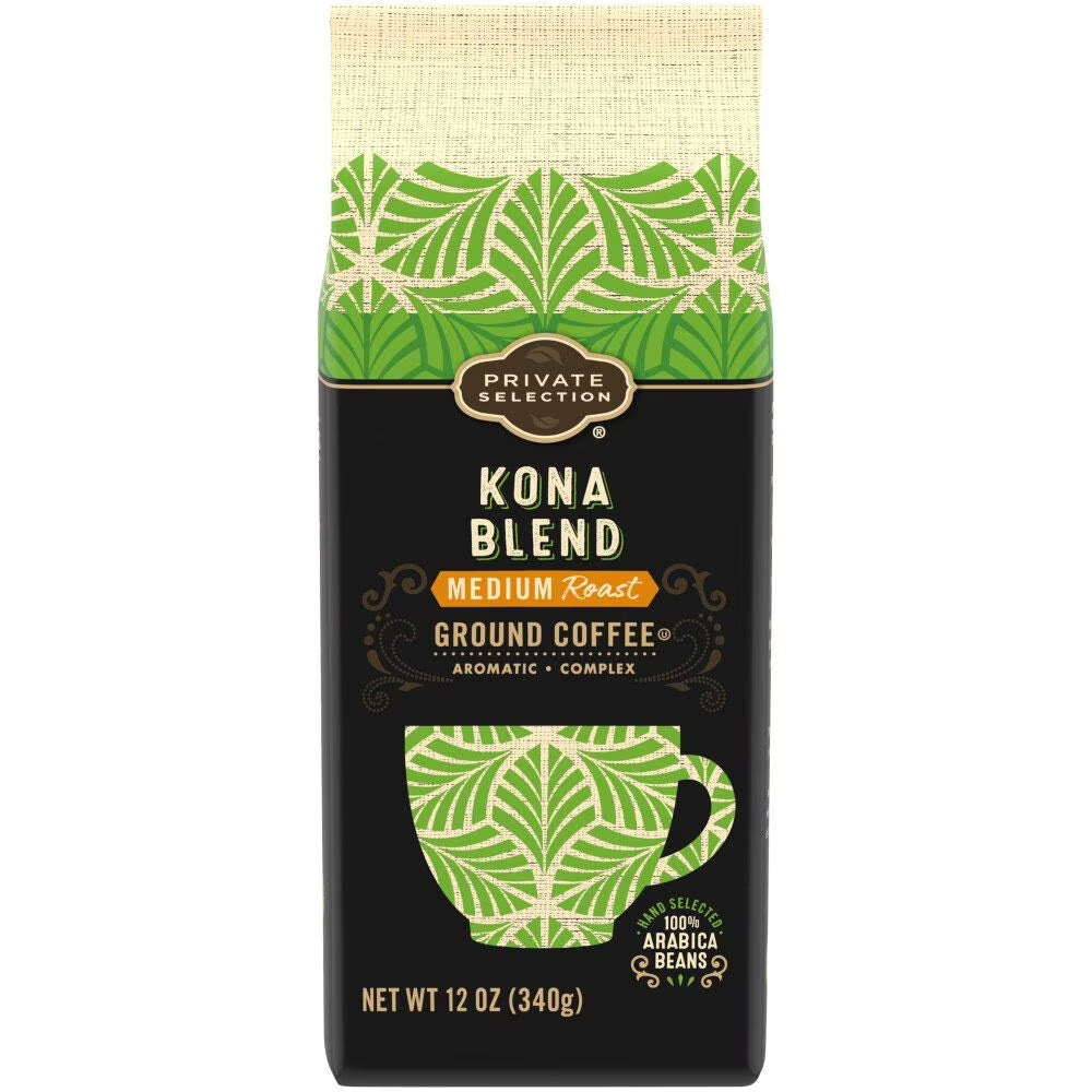Kona Blend Ground Coffee 20 oz O466