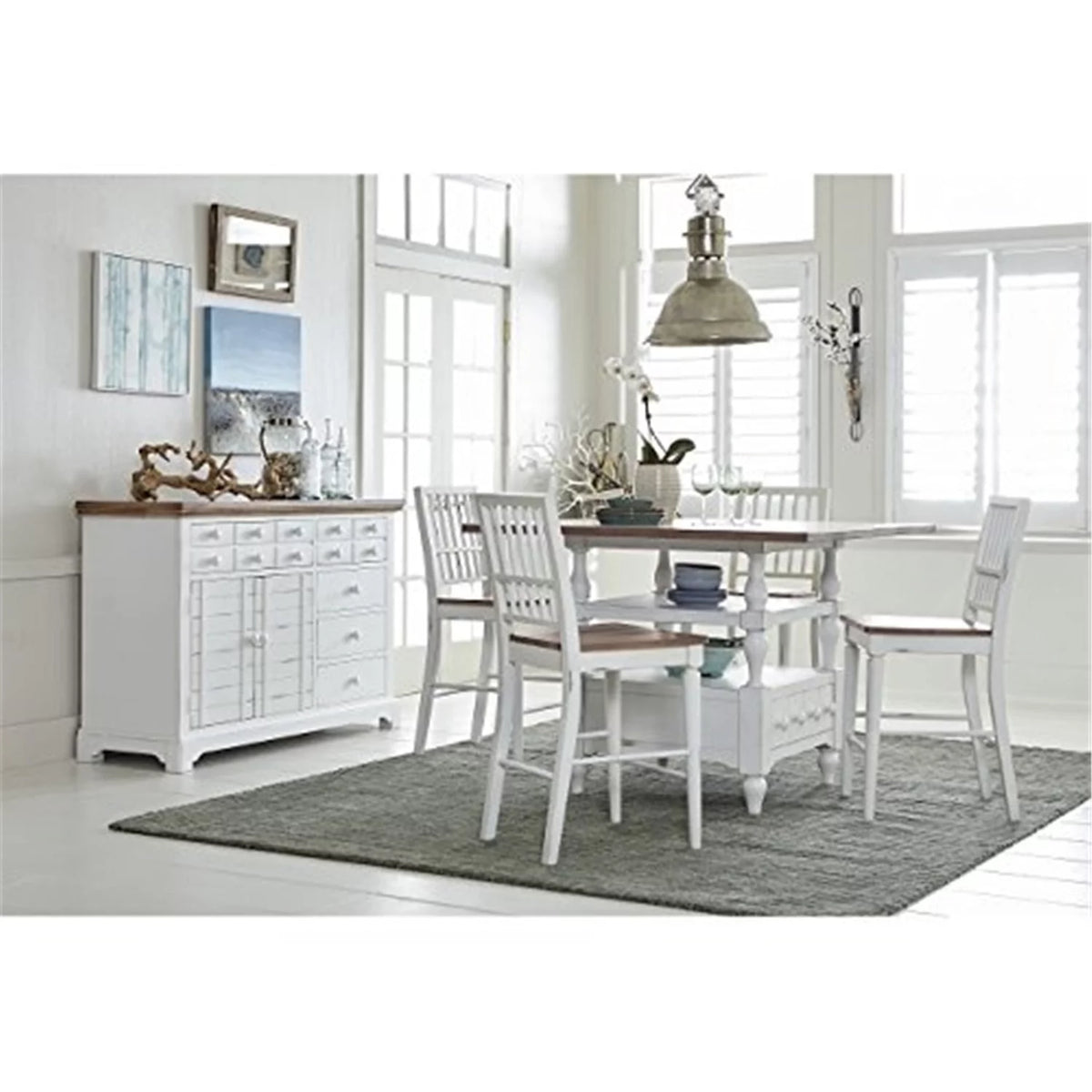 Wood Counter Height Dining Table Q338
