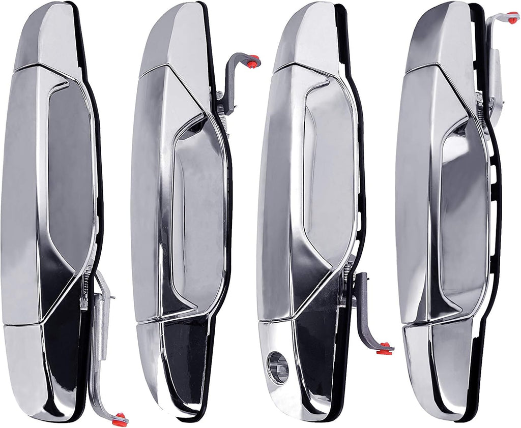 Chrome Exterior Door Handle Set of 4 Pack of 2 U44307