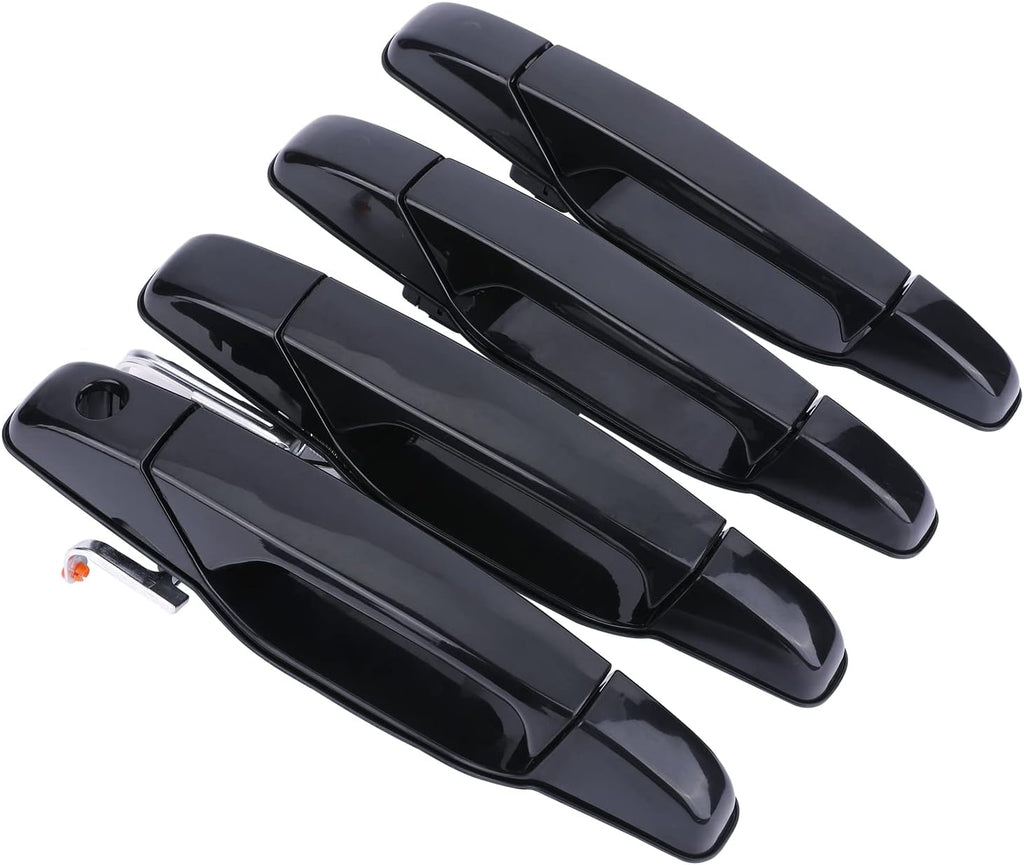 Chrome Exterior Door Handle Set of 4 Pack of 2 U44307