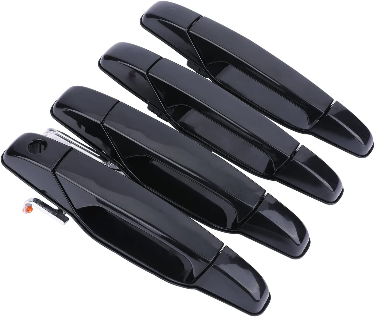 Chrome Exterior Door Handle Set of 4 Pack of 2 U44307