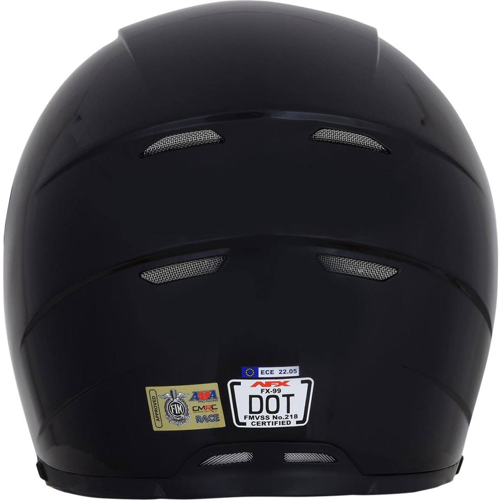 Gloss Black Solid Helmet D964