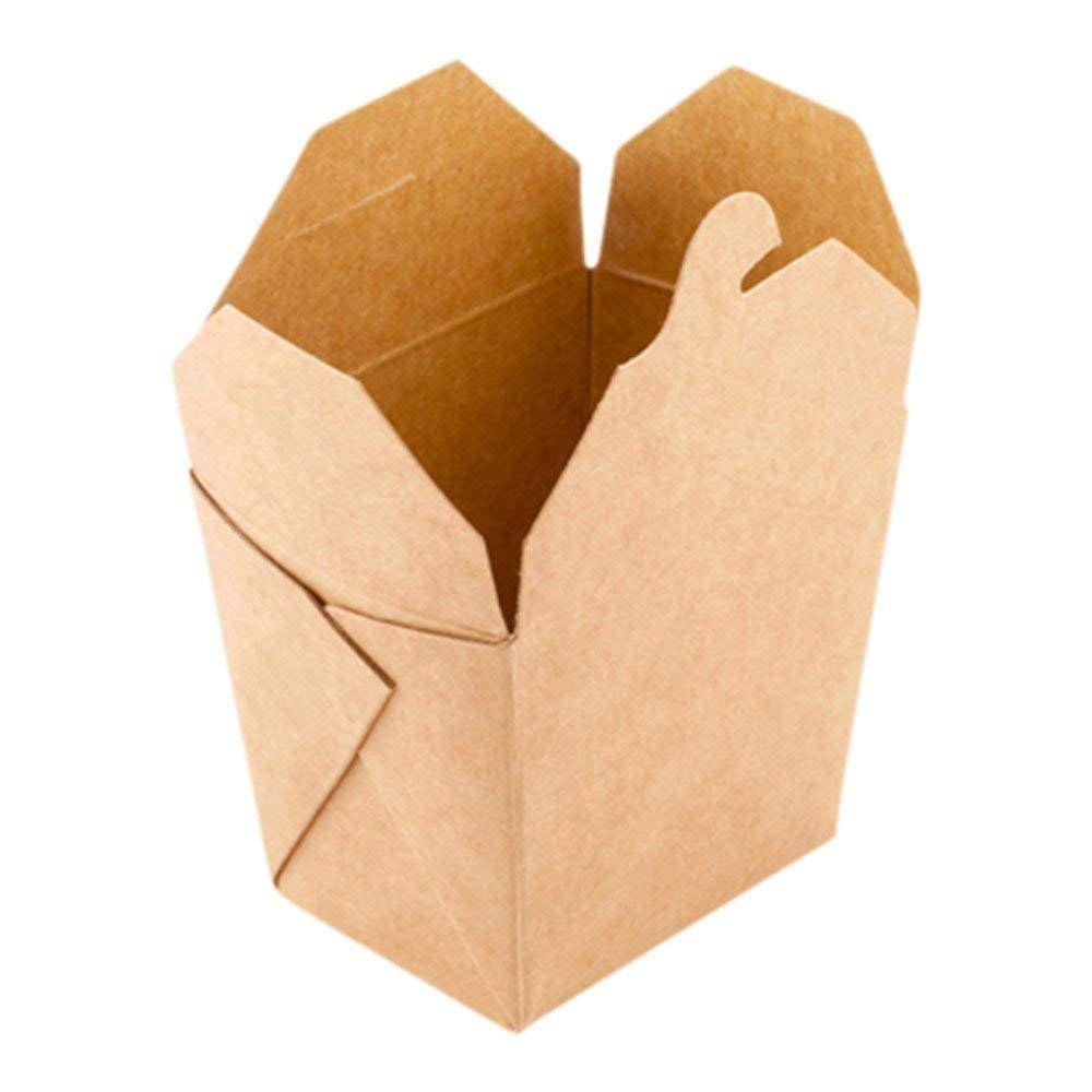 Kraft Brown 8-oz Square Disposable Food Container T947349