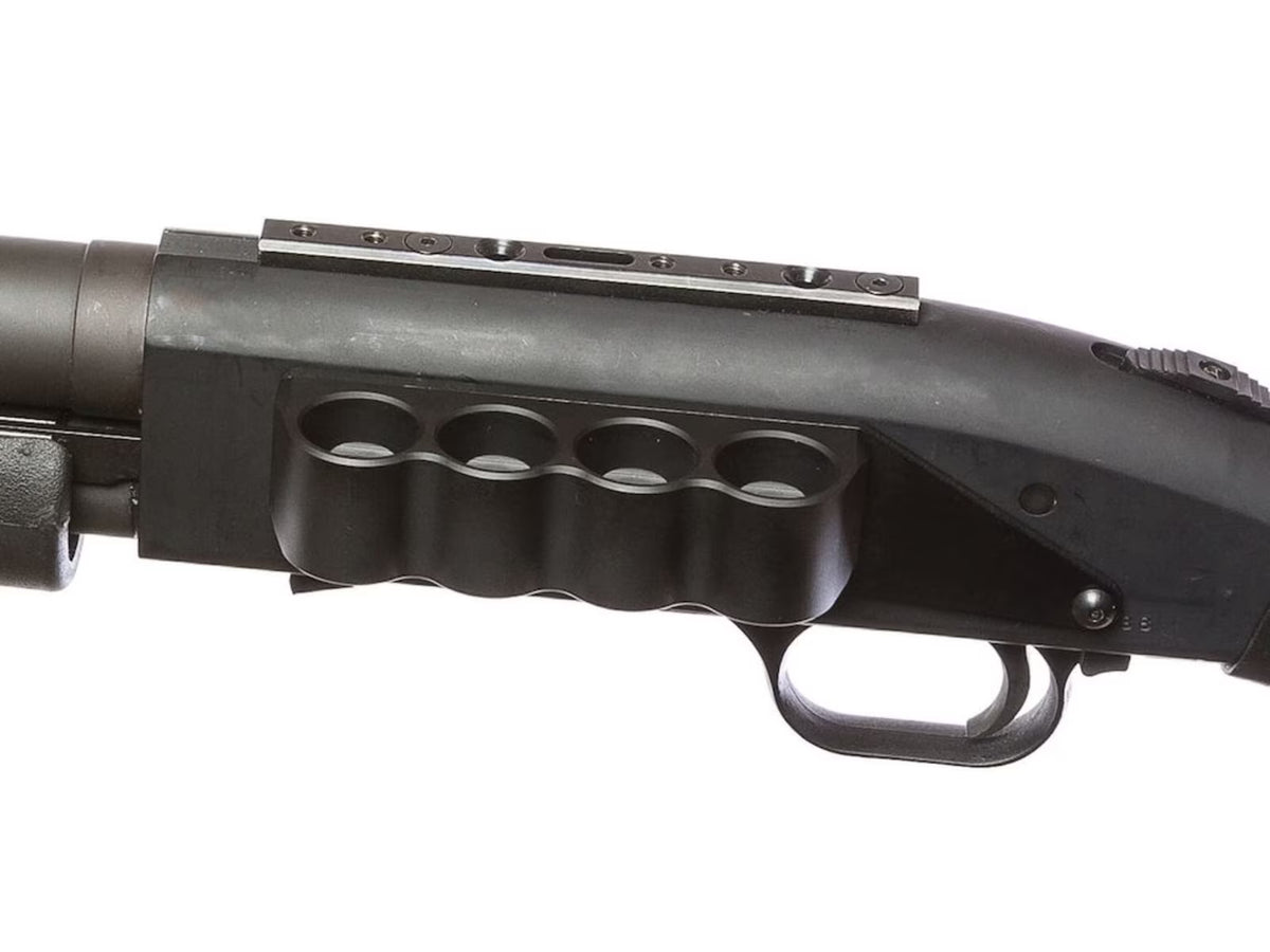 SureShell Aluminum Carrier for Moss 500/590 and Mav 88, 12-GA, Bla J1087