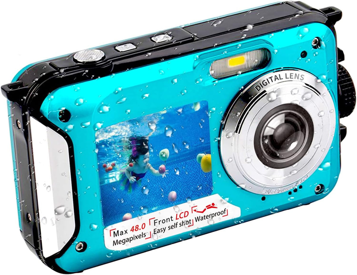 FHD 2.7K 48 MP Waterproof Digital Camera Dual Screen P60891