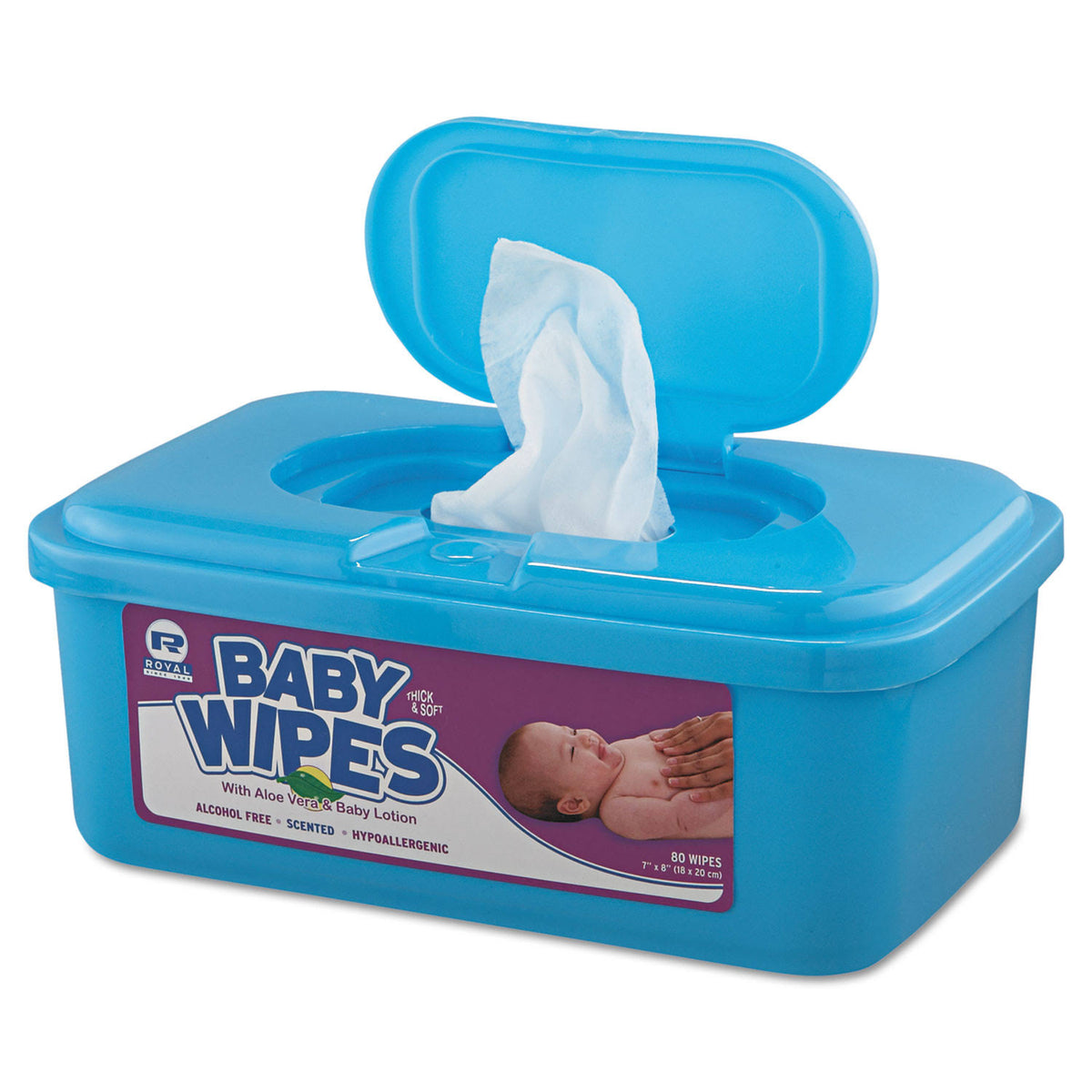 Unscented Baby Wipes, 12 tubs, 80 sheets each R202123