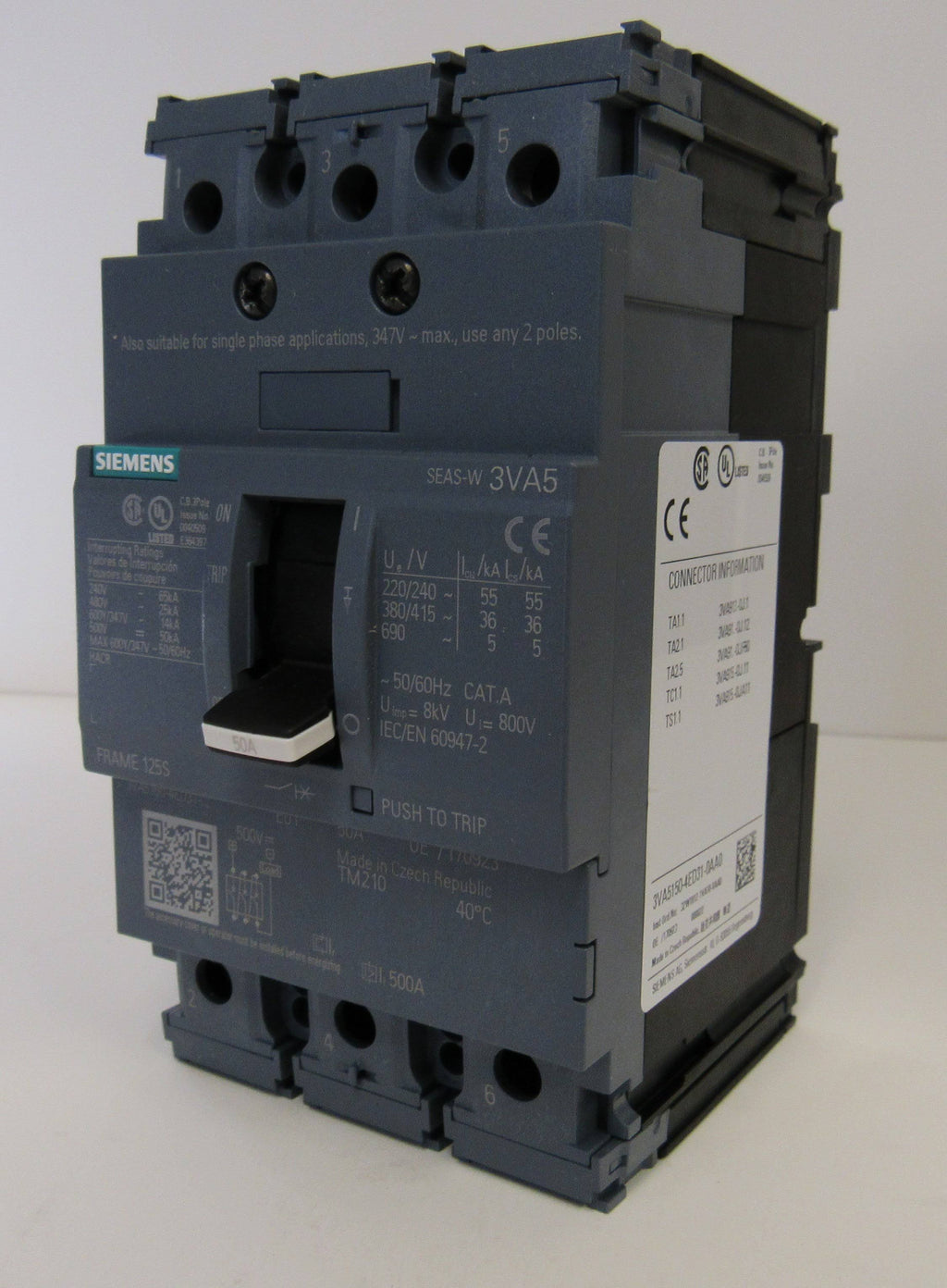 70A 3 Pole 480V Circuit Breaker G47219