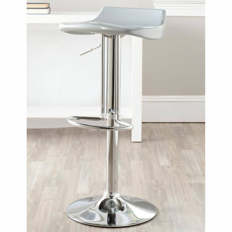 White Swivel Bar Stool T4583
