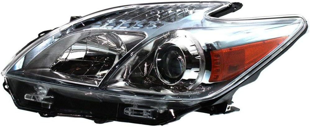 Set of 2 Halogen Headlight Lens and Housing for 2010-2011 Toyota Prius S588