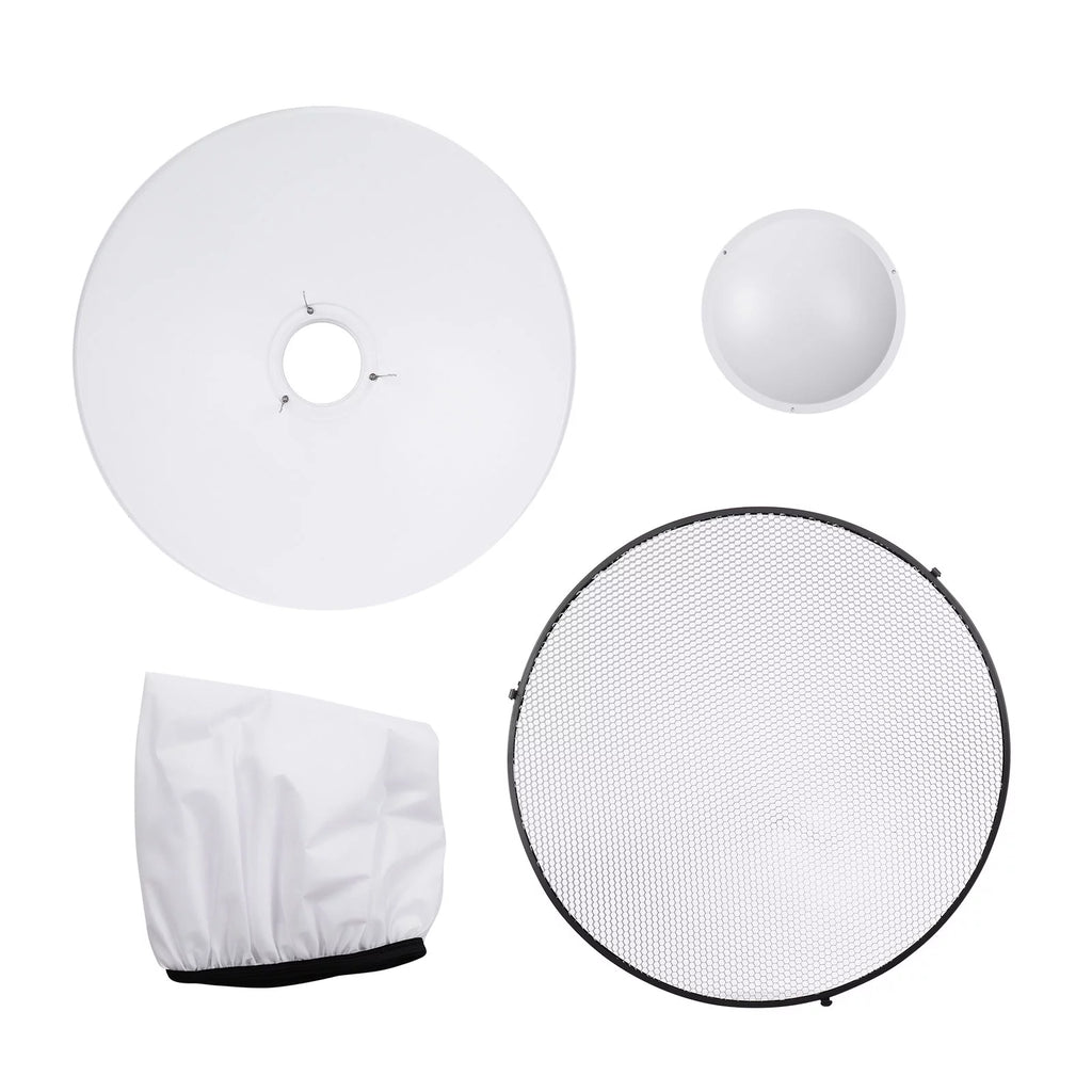 22 Inch Beauty Dish Reflector Diffuser with Honeycomb Soft Cloth D496895