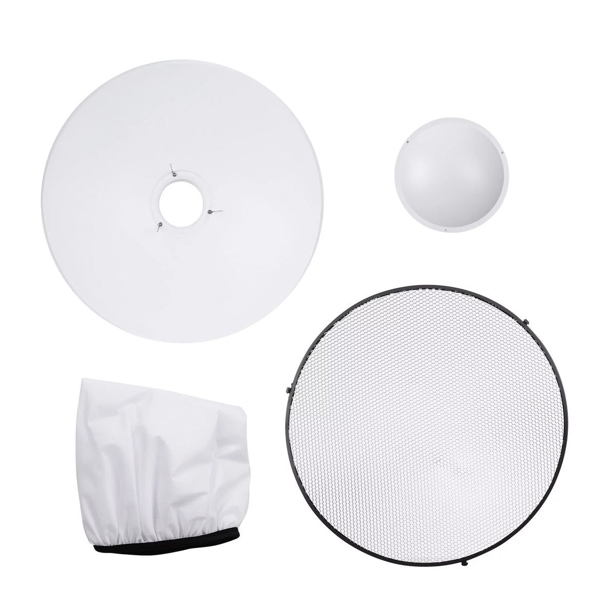 22 Inch Beauty Dish Reflector Diffuser with Honeycomb Soft Cloth D496895
