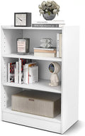3-Tier Open Bookcase with Adjustable Shelves D847