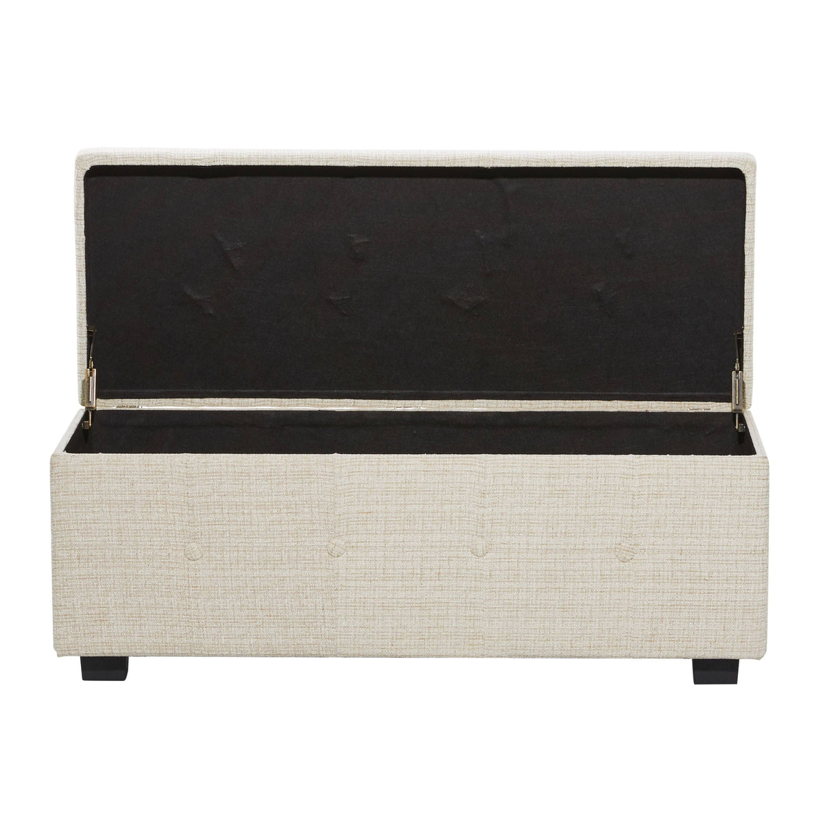 Beige Wood Traditional Storage Bench, Set of 3 A218