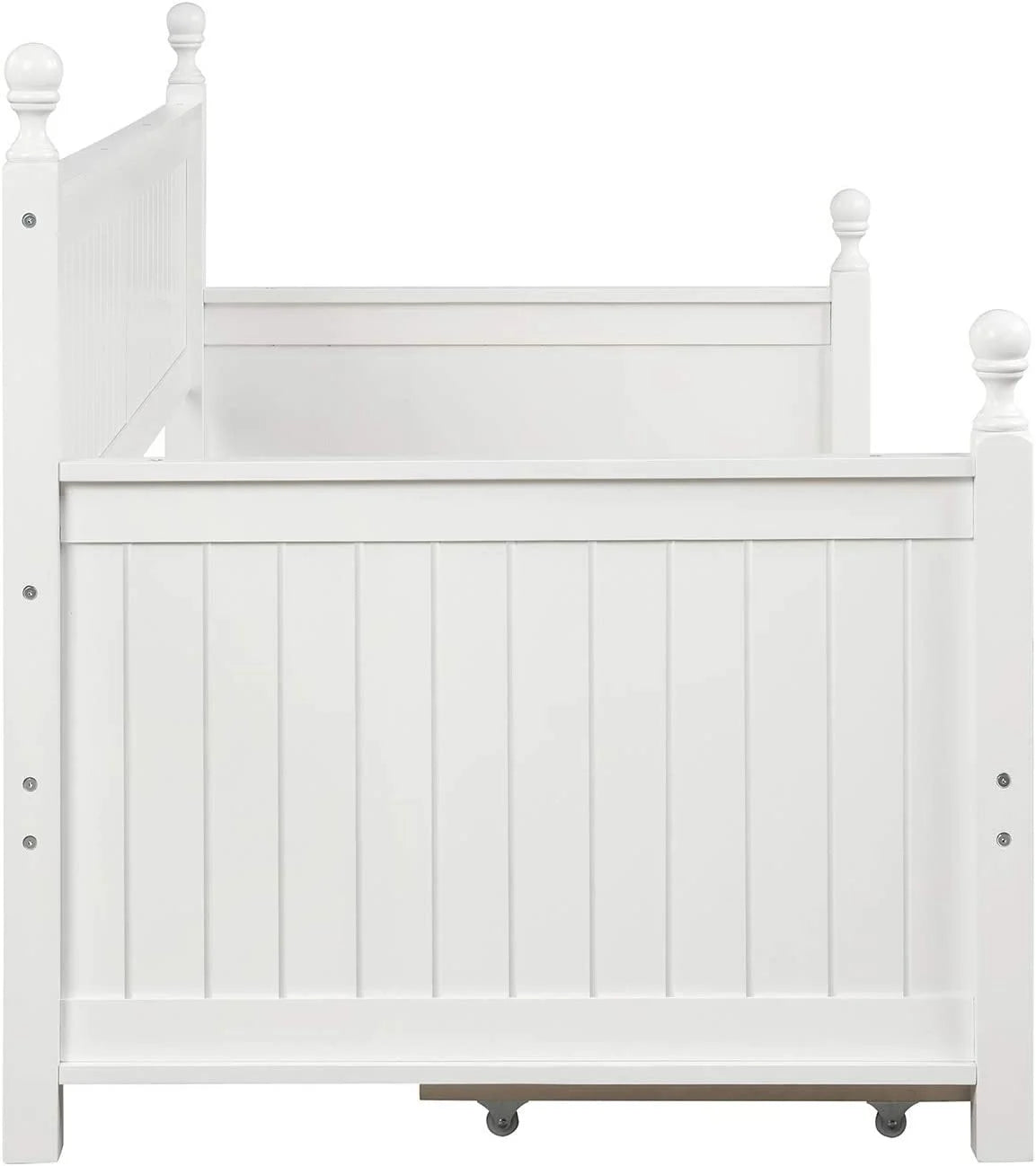 White Wood Daybed with Drawers B904