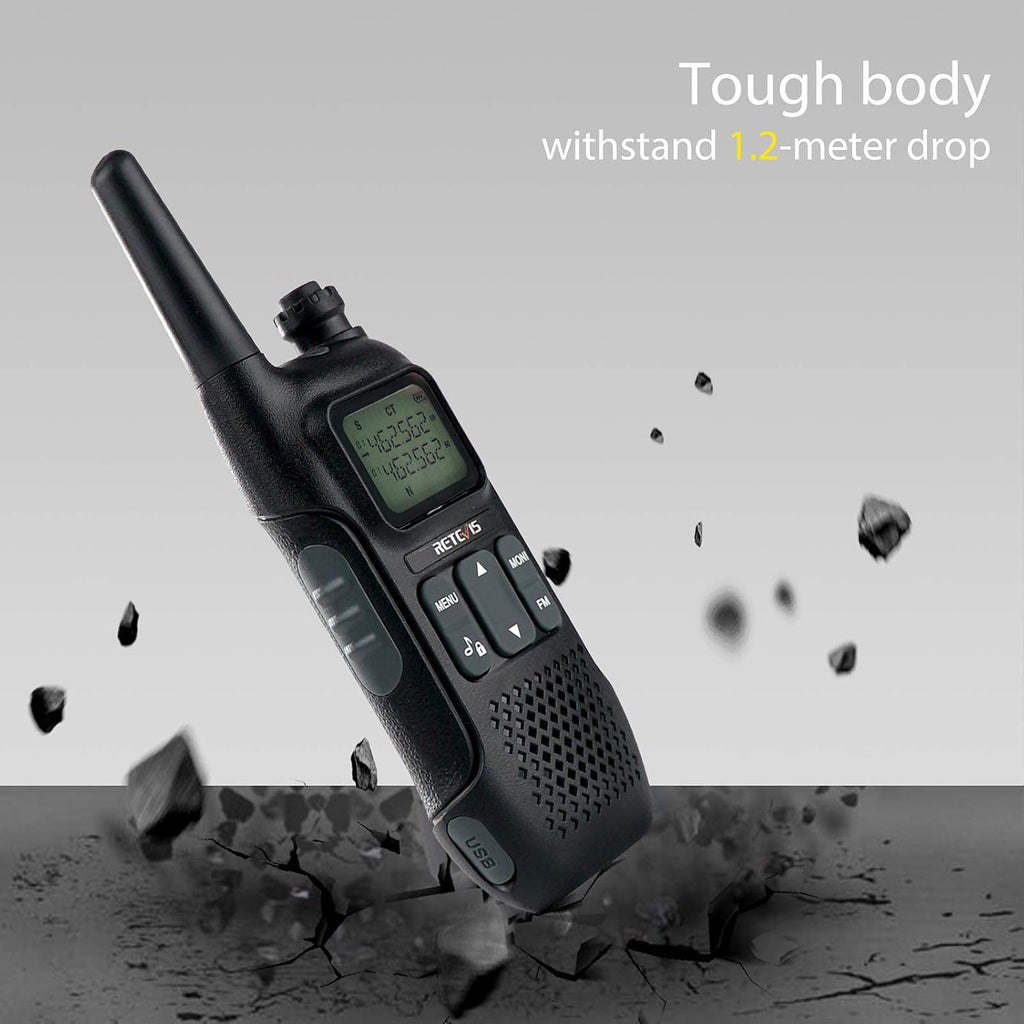 4 Pack Rechargeable Two Way Radio Walkie Talkies L4963