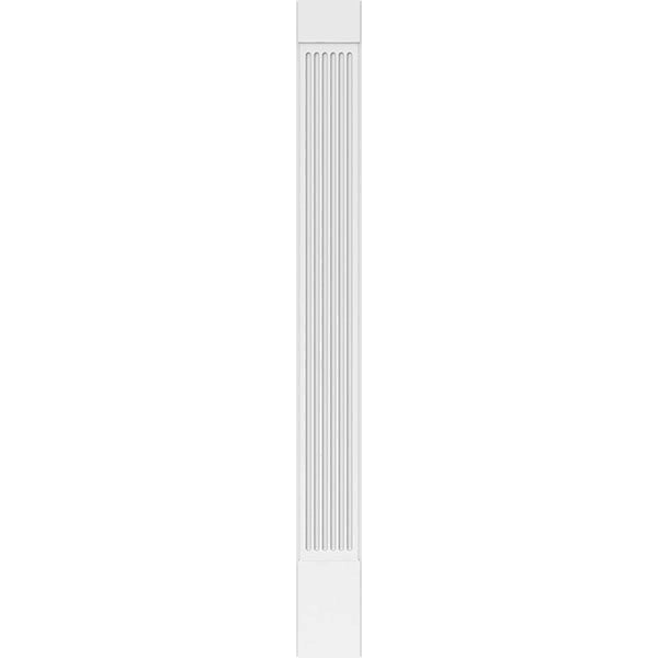 Fluted PVC Pilaster with Capital and Base (Pair) S706