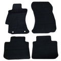 Black Nylon Carpet Car Floor Mats Front Rear 4pcs Y253901