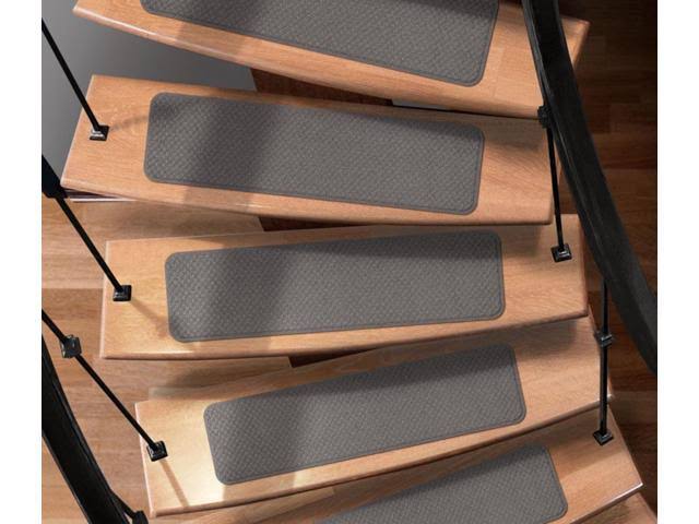 Set of 15 Gray Carpet Stair Treads T810