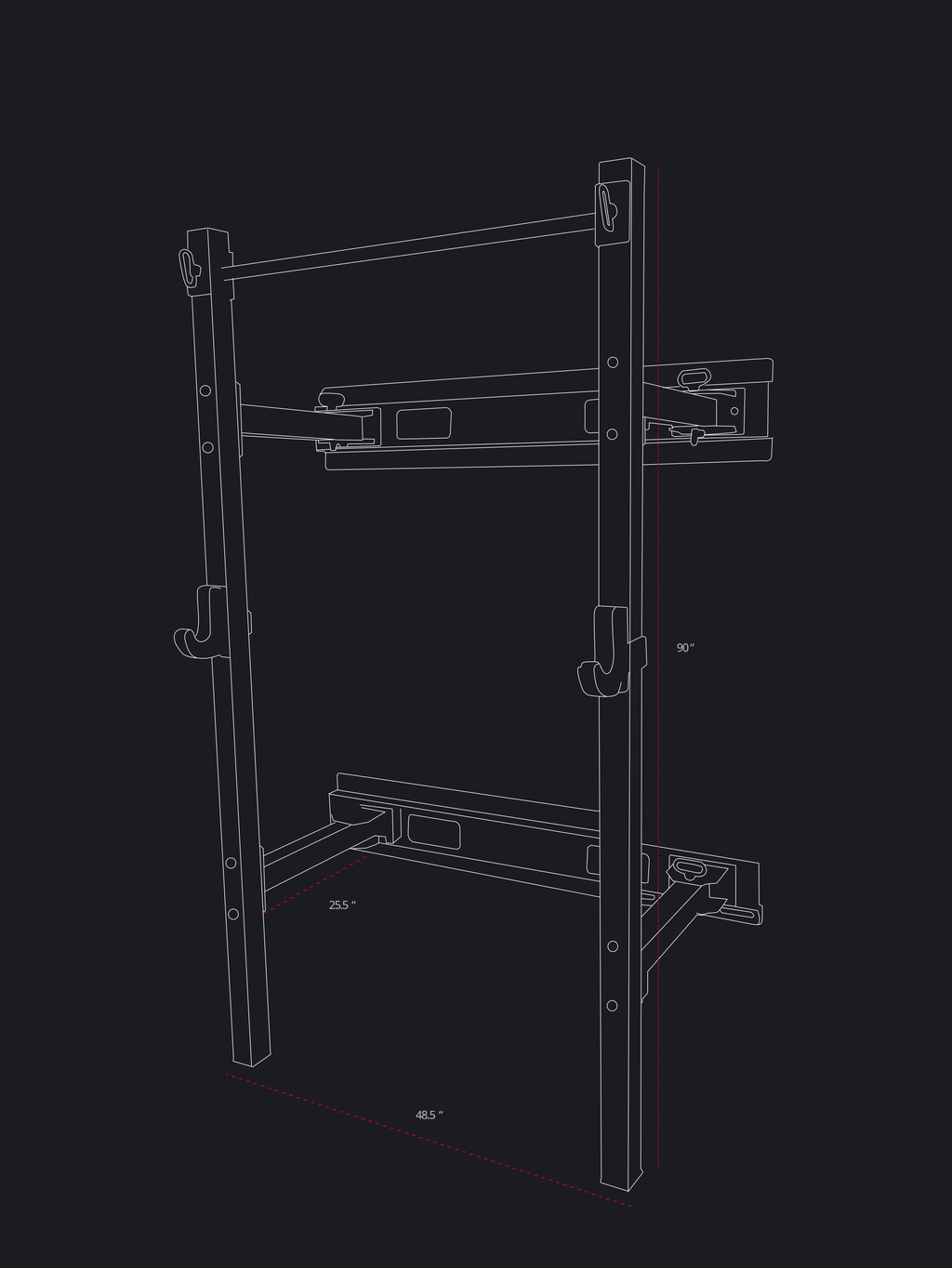 Wall Mount Rack U503