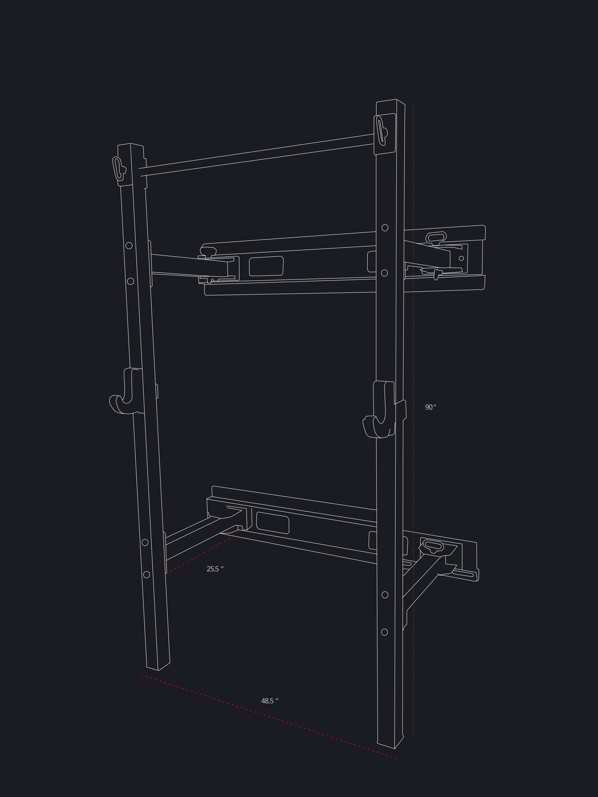 Wall Mount Rack U503