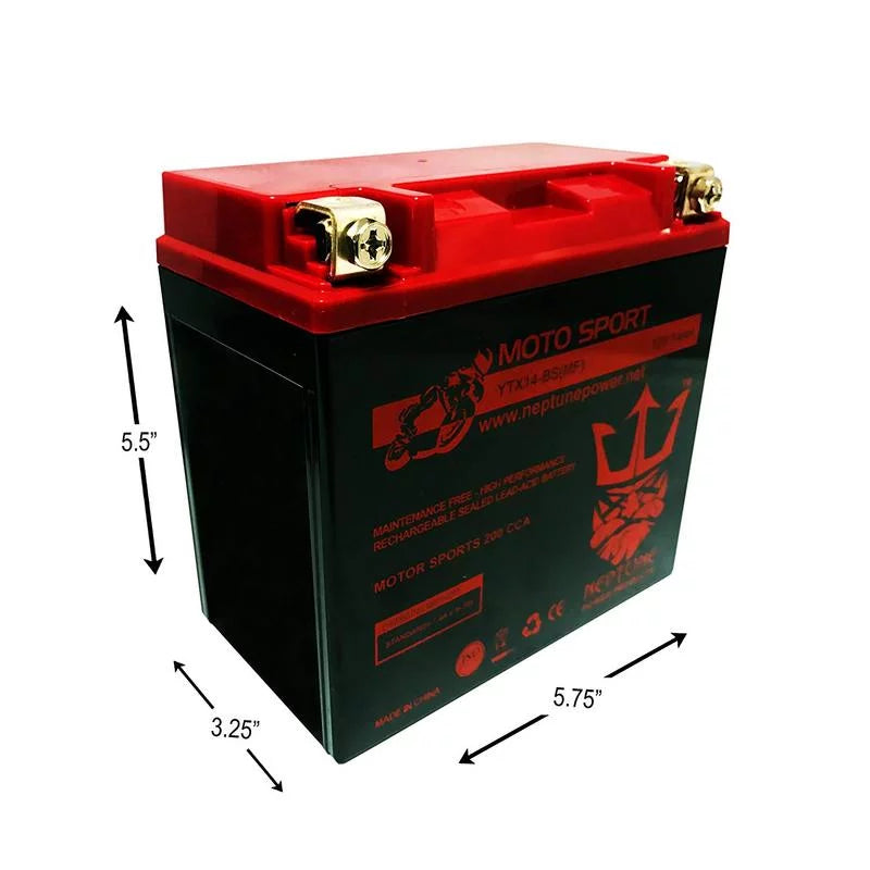 YTX14-BS SLA Powersport Replacement Battery O11641