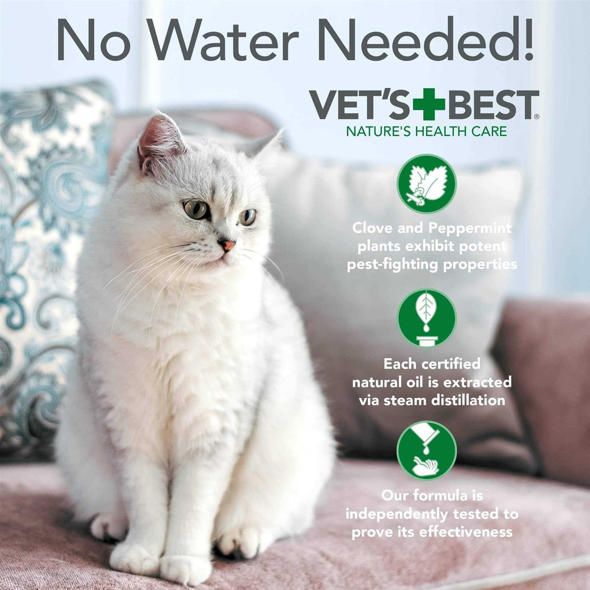 Flea & Tick Waterless Bath for Cats M327
