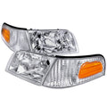 Chrome Euro Headlights for Ford Crown Victoria Z737