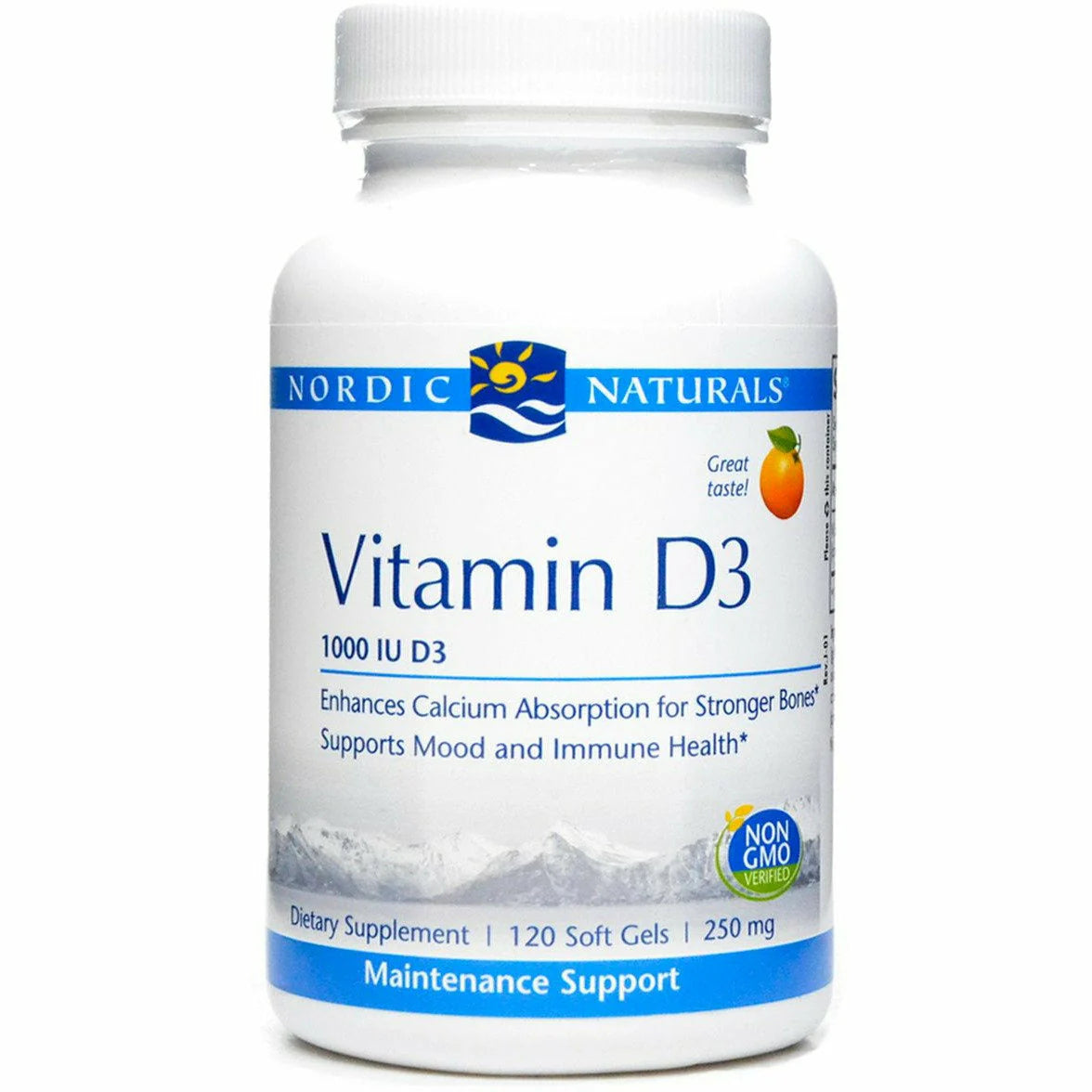 Vitamin D3 1000 IU Orange Flavor 120 gels S86044
