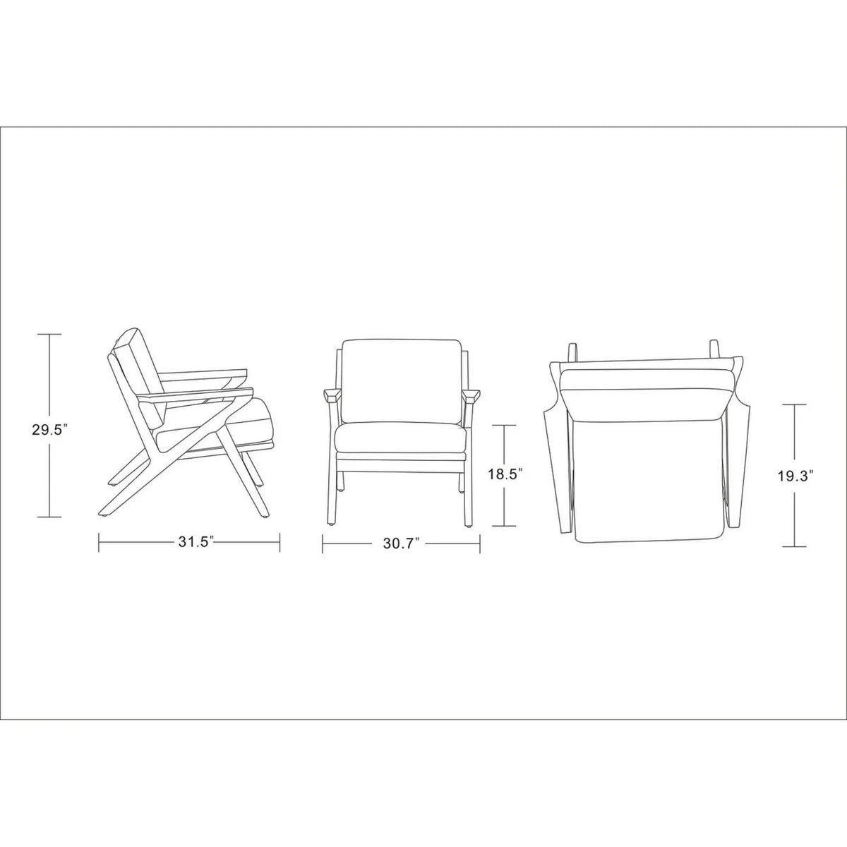 Cream and Amber Twill Weave Accent Chair E9622