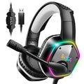 USB Gaming Headset with Microphone Noise Cancelling 7.1 Surround Sound RGB Light K3795